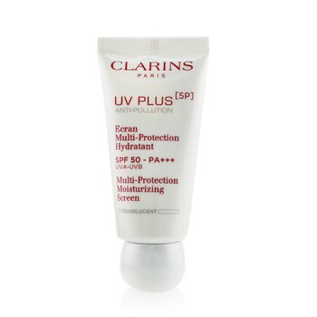 Clarins UV Plus [5P] 抗污染多重保護保濕屏幕 SPF 50 - 半透明 (UV Plus [5P] Anti-Pollution Multi-Protection Moisturizing Screen SPF 50 - Translucent)