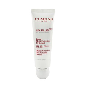 Clarins UV Plus [5P] 抗污染多重保護保濕屏幕 SPF 50 - 半透明 (UV Plus [5P] Anti-Pollution Multi-Protection Moisturizing Screen SPF 50 - Translucent)