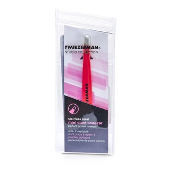 Tweezerman 迷你斜鑷子 - 粉紅色 (Studio Collection) (Mini Slant Tweezer - Pink (Studio Collection))