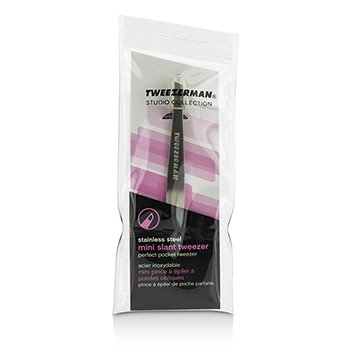 Tweezerman 迷你眉鉗 - 不銹鋼（工作室系列） (Mini Slant Tweezer - Stainless Steel (Studio Collection))