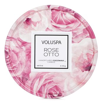 Voluspa 2 燈芯錫蠟燭 - Rose Otto (2 Wick Tin Candle - Rose Otto)