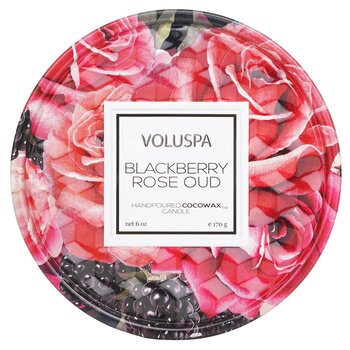 Voluspa 2 Wick Tin Candle - 黑莓玫瑰烏木 (2 Wick Tin Candle - Blackberry Rose Oud)