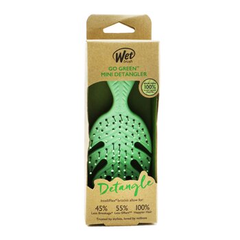 Wet Brush Go Green 迷你順髮梳 - # 綠色 (Go Green Mini Detangler - # Green)