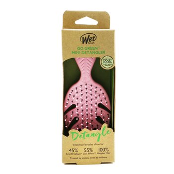 Wet Brush Go Green 迷你順髮梳 - # 粉紅色 (Go Green Mini Detangler - # Pink)