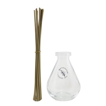 家用香水擴散器-水滴形狀（玻璃瓶和蘆葦） (Home Perfume Diffuser - Droplet Shape (Glass Bottle & Reeds))