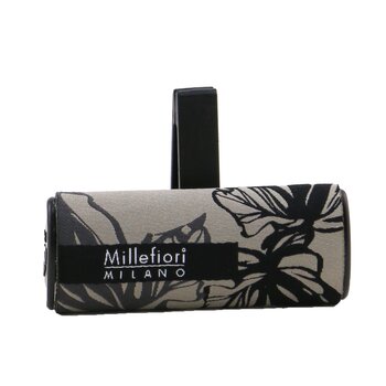 Millefiori Icon Textile 花卉汽車空氣清新劑 - 香草和木頭 (Icon Textile Floral Car Air Freshener - Vanilla & Wood)