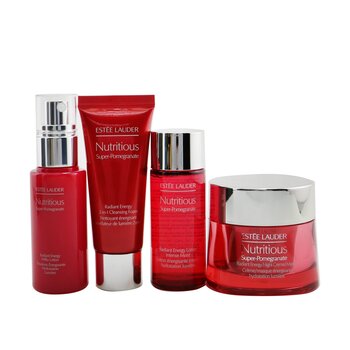 Estee Lauder Nutritious Super-Pomegranate Nourish All Night Set: Night Creme+ Milky Lotion+ Lotion Intense Moist+ Cleansing Form... (Nutritious Super-Pomegranate Nourish All Night Set: Night Creme+ Milky Lotion+ Lotion Intense Moist+ Cleansing Form...)