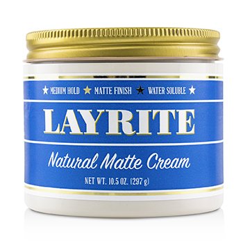 Layrite 天然啞光面霜（中等定型，啞光效果，水溶性） (Natural Matte Cream (Medium Hold, Matte Finish, Water Soluble))