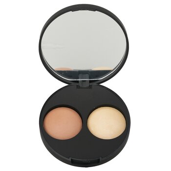 烘焙礦物雙色修容粉餅 - # Almond (Baked Mineral Contour Duo - # Almond)
