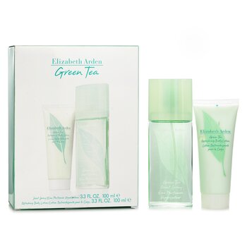 Green Tea Coffret: Eau Parfumee Spray 100ml/3.3oz + 清爽潤膚露 100ml/3.3oz (Green Tea Coffret: Eau Parfumee Spray 100ml/3.3oz + Refreshing Body Lotion 100ml/3.3oz)