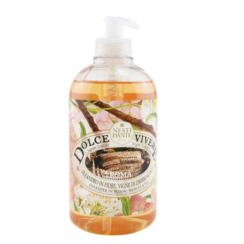 Nesti Dante Dolce Vivere 純素皂液 - 羅馬 - 盛開的夾竹桃、馬斯喀特和無花果 (Dolce Vivere Vegan Liquid Soap - Roma - Oleander In Bloom, Muscat & Fig)
