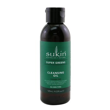超級綠色卸妝油（所有皮膚類型） (Super Greens Cleansing Oil (All Skin Types))