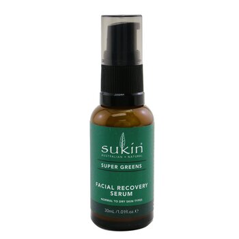 Sukin Super Greens 面部修復精華（中性至乾性皮膚類型） (Super Greens Facial Recovery Serum (Normal To Dry Skin Types))