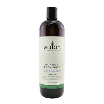 Sukin 植物沐浴露 - 青檸和椰子（所有膚質） (Botanical Body Wash - Lime & Coconut (All Skin Types))