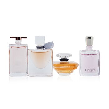蘭蔻最佳香水盒:Tresor EDP 7.5ml + Idole EDP 5ml + La Vie Est Belle EDP 4ml + Miracle EDP 5ml