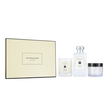 Jo Malone 英國梨和小蒼蘭香氛：古龍水噴霧 100 毫升/3.4 盎司 + 身體乳 50 毫升/1.7 盎司 + 香薰蠟燭 4.78 厘米/1.88 英寸（高度） (English Pear & Freesia Coffret: Cologne Spray 100ml + Body Cream 50ml + Scented Candle 4.78cm/1.88inches (Height))