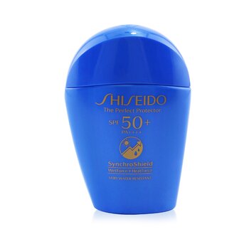 Shiseido Perfect Protector SPF 50+ SynchroShield WetForce x HeatForce（非常防水） (The Perfect Protector SPF 50+ SynchroShield WetForce x HeatForce (Very Water-Resistant))