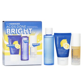 Acids Done Bright Set: Lemonade Smoothing Scrub 30g + Glow2OH Dark Spot Toner 65ml + Dewtopia 20% Acid Night Treatment 15ml (Acids Done Bright Set: Lemonade Smoothing Scrub 30g + Glow2OH Dark Spot Toner 65ml + Dewtopia 20% Acid Night Treatment 15ml)