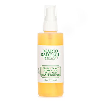 Mario Badescu 蘆薈、鼠尾草和橙花面部噴霧 (Facial Spray With Aloe, Sage & Orange Blossom)