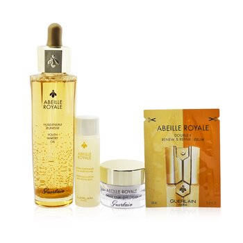 Abeille Royale 抗衰老計劃：青春水油 50ml + 強化乳液 15ml + 雙 R 精華 8x0.6ml + 日霜 7ml (Abeille Royale Age-Defying Programme: Youth Watery Oil 50ml + Fortifying Lotion 15ml + Double R Serum 8x0.6ml + Day Cream 7ml)