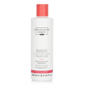 Christophe Robin 含有仙人掌油的再生洗髮水 - 乾燥和受損的頭髮 (Regenerating Shampoo with Prickly Pear Oil - Dry & Damaged Hair)