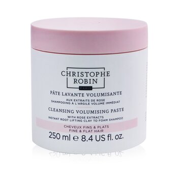 Christophe Robin 含玫瑰提取物的清潔豐盈膏（即髮根提升粘土泡沫洗髮水）- 細而平的頭髮 (Cleansing Volumising Paste with Rose Extracts (Instant Root Lifting Clay to Foam Shampoo) - Fine & Flat Hair)