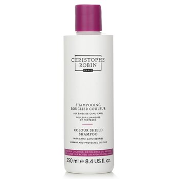 Christophe Robin 帶有 Camu-Camu 漿果的 Color Shield 洗髮水 - 有色、漂白或突出的頭髮 (Colour Shield Shampoo with Camu-Camu Berries - Colored, Bleached or Highlighted Hair)