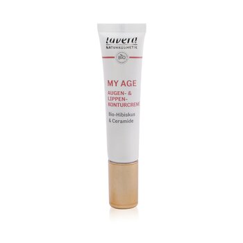 Lavera My Age Eye & Lip Contour Cream 含有機芙蓉和神經酰胺 - 適合成熟肌膚 (My Age Eye & Lip Contour Cream With Organic Hibiscus & Ceramides - For Mature Skin)