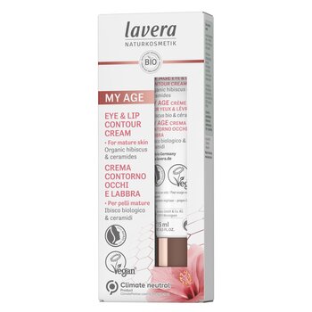 Lavera My Age Eye & Lip Contour Cream 含有機芙蓉和神經酰胺 - 適合成熟肌膚 (My Age Eye & Lip Contour Cream With Organic Hibiscus & Ceramides - For Mature Skin)