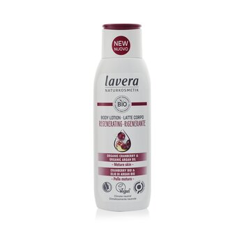 Lavera 身體乳液（再生） - 含有機蔓越莓和有機摩洛哥堅果油 - 適合成熟肌膚 (Body Lotion (Regenerating) - With Organic Cranberry & Organic Argan Oil - For Mature Skin)