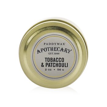 藥劑師蠟燭 - 煙草和廣藿香 (Apothecary Candle - Tobacco & Patchouli)