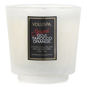 Voluspa Petite Pedestal Candle - 五香枸杞橘子 (Petite Pedestal Candle - Spiced Goji Tarocco Orange)