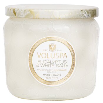 Voluspa 小罐蠟燭 - 桉樹和白鼠尾草 (Petite Jar Candle - Eucalyptus & White Sage)