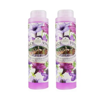 Dolce Vivere Shower Gel Duo Pack - Portofino - Flax, Rose Water & Marine Lily