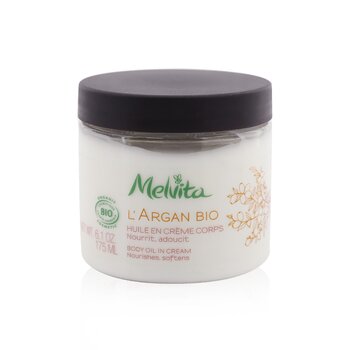 Melvita LArgan Bio 身體油霜 - 滋養和軟化 (LArgan Bio Body Oil In Cream - Nourishes & Softens)
