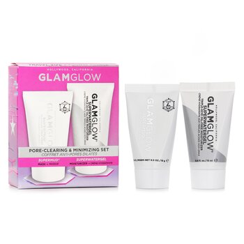 Glamglow 毛孔清潔和最小化套裝：Supermud Clearing Treatment 15g + Superwatergel Moisturizer 15ml (Pore-Clearing & Minimizing Set: Supermud Clearing Treatment 15g + Superwatergel Moisturizer 15ml)