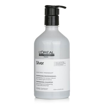 LOreal Professionnel Serie Expert - 銀紫染料+鎂中和亮白洗髮水（灰白髮用） (Professionnel Serie Expert - Silver Violet Dyes + Magnesium Neutralising and Brightening Shampoo (For Grey and White Hair))