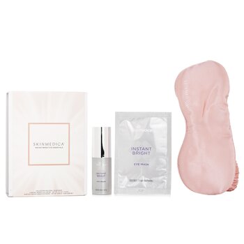 Skin Medica Instant Bright Eye Essentials 套裝：Instant Bright Eye Cream 14.2g + Instant Bright Eye Masks 6x2.34g + Sleep Mask 1pc (Instant Bright Eye Essentials Set: Instant Bright Eye Cream 14.2g + Instant Bright Eye Masks 6x2.34g + Sleep Mask 1pc)