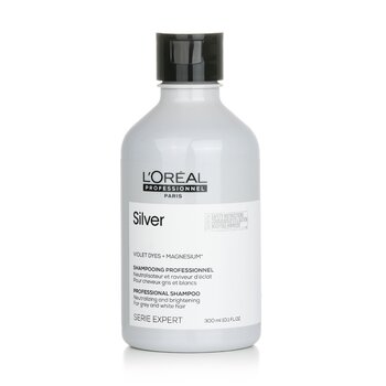 LOreal Professionnel Serie Expert - 銀紫染料+鎂中和亮白洗髮水（灰白髮用） (Professionnel Serie Expert - Silver Violet Dyes + Magnesium Neutralising and Brightening Shampoo (For Grey and White Hair))