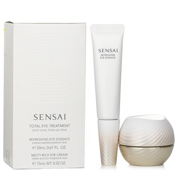 Kanebo Sensai 全效眼部護理套裝：清爽眼部精華 + 富含珠光眼霜 (Sensai Total Eye Treatment Set: Refreshing Eye Essence + Melty Rich Eye Cream)