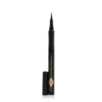 Charlotte Tilbury 貓之誘惑 快速幼細眼線筆 - # 黑色 (The Feline Flick Quick Fine Line Shodo Pen - # Panther)