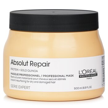 Professionnel Serie Expert - Absolut Repair Gold Quinoa + Protein Instant Resurfacing Mask (For Dry and Damaged Hair) (Professionnel Serie Expert - Absolut Repair Gold Quinoa + Protein Instant Resurfacing Mask (For Dry and Damaged Hair))