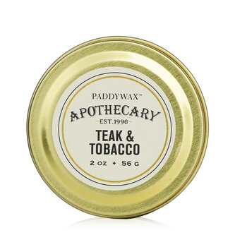 藥劑師蠟燭 - 柚木和煙草 (Apothecary Candle - Teak & Tobacco)