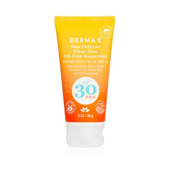 Derma E 無礦物油臉部防曬霜SPF 30 - 臉部適用 (Sun Defense Clear Zinc Oil Free Sunscreen SPF 30 - Face)