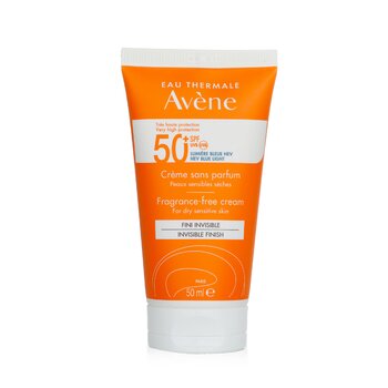 Avene 高保護無香精面霜 SPF50+ - 適合乾性敏感肌膚 (Very High Protection Fragrance-Free Cream SPF50+ - For Dry Sensitive Skin)