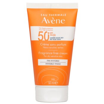 Avene 高保護無香精面霜 SPF50+ - 適合乾性敏感肌膚 (Very High Protection Fragrance-Free Cream SPF50+ - For Dry Sensitive Skin)