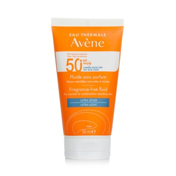Avene 超高防護無香味乳液 SPF 50+ - 適合一般至混合敏感肌膚 (Very High Protection Fragrance-Free Fluid SPF50+ - For Normal to Combination Sensitive Skin)