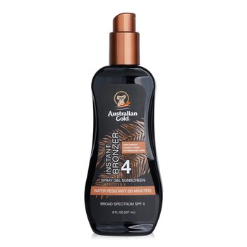 使用 Instant Bronzer 噴霧凝膠防曬霜 SPF 4 (Spray Gel Sunscreen SPF 4 with Instant Bronzer)