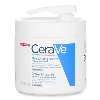 CeraVe 適合乾性至極乾性皮膚的保濕霜（帶泵） (Moisturising Cream For Dry to Very Dry Skin (With Pump))