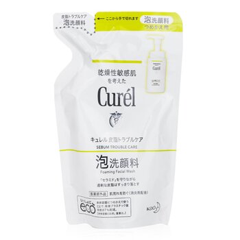 Curel 皮脂問題護理泡沫潔面乳補充裝 (Sebum Trouble Care Foaming Facial Wash Refill)